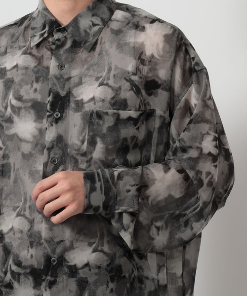 LAKOLE(ラコレ)の「シアーガラシャツ長袖 / 645803(シャツ/ブラウス・メンズ・ブルー/ブラック/レッド・LARGE/MEDIUM)」の15枚目の写真