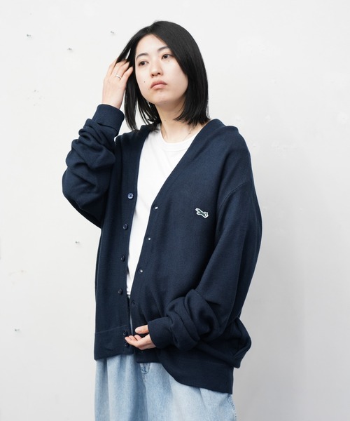 THE FOX ONE-POINT 80S CARDIGAN 刺繡 80年代風格針織開襟衫