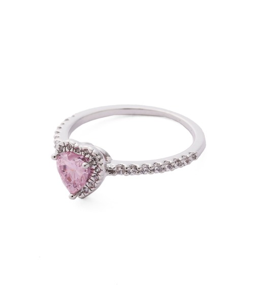JILL by JILL STUART(ジルバイジルスチュアート)の「Cubic プチハートリング(リング・レディース・ピンク/シルバー・FREE)」の11枚目の写真