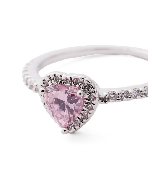JILL by JILL STUART(ジルバイジルスチュアート)の「Cubic プチハートリング(リング・レディース・ピンク/シルバー・FREE)」の13枚目の写真