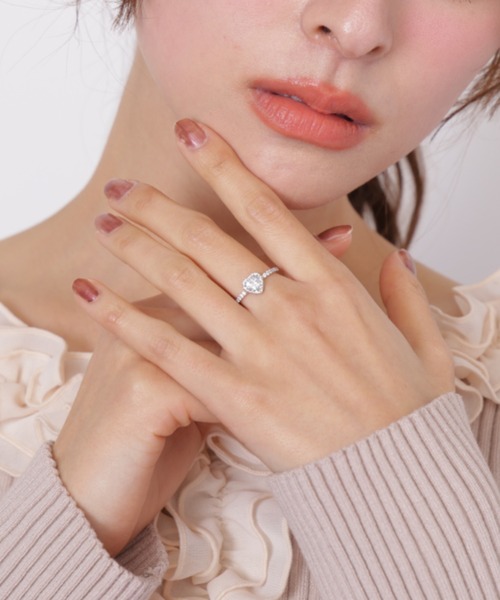 JILL by JILL STUART(ジルバイジルスチュアート)の「Cubic プチハートリング(リング・レディース・ピンク/シルバー・FREE)」の19枚目の写真