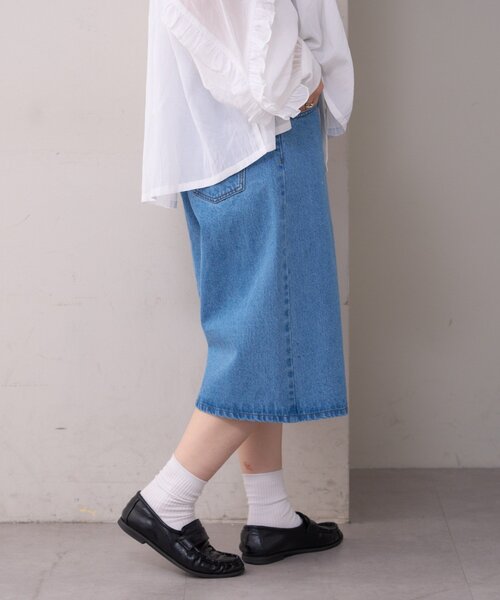 WILLOW（ウィロー）の「【willow】デニムハーフパンツ（デニムパンツ・レディース・ブルー・SMALL/MEDIUM）」の7枚目の写真