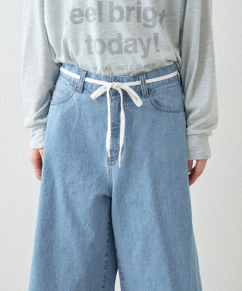 WILLOW（ウィロー）の「【willow】デニムハーフパンツ（デニムパンツ・レディース・ブルー・SMALL/MEDIUM）」の13枚目の写真