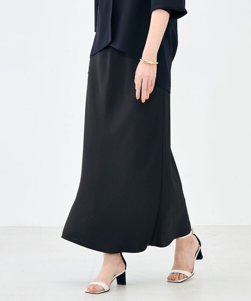 ウォッシャブルダブルサテンナロースカート（スカート）｜NOLLEY'S