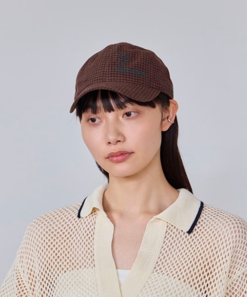 OVERRIDE(オーバーライド)の「OVERRIDE L/C CHECK EMB CAP SG / オーバーライド(キャップ・レディース・ブラック/レッド/グリーン/ブラウン・57~59cm)」の1枚目の写真