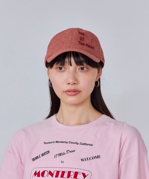OVERRIDE(オーバーライド)の「OVERRIDE L/C CHECK EMB CAP SG / オーバーライド(キャップ・レディース・ブラック/レッド/グリーン/ブラウン・57~59cm)」の4枚目の写真