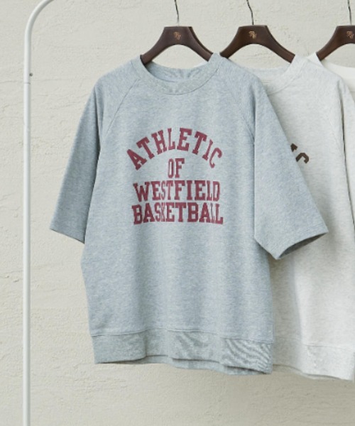 PUAL CE CIN（ピュアルセシン）の「【＠remi_usus企画】カレッジロゴミニ裏毛Tシャツ（Tシャツ/カットソー・レディース・オートミール/オフホワイト/グレー・FREE）」の2枚目の写真