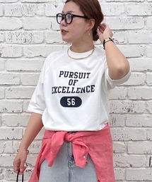 PUAL CE CIN | 【＠remi_usus企画】カレッジロゴミニ裏毛Tシャツ(Tシャツ/カットソー)