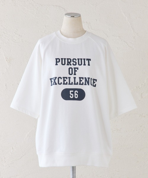 PUAL CE CIN（ピュアルセシン）の「【＠remi_usus企画】カレッジロゴミニ裏毛Tシャツ（Tシャツ/カットソー・レディース・オートミール/オフホワイト/グレー・FREE）」の21枚目の写真