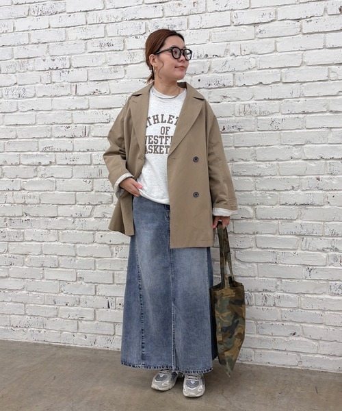 PUAL CE CIN（ピュアルセシン）の「【＠remi_usus企画】カレッジロゴミニ裏毛Tシャツ（Tシャツ/カットソー・レディース・オートミール/オフホワイト/グレー・FREE）」の11枚目の写真