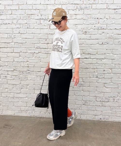 PUAL CE CIN（ピュアルセシン）の「【＠remi_usus企画】カレッジロゴミニ裏毛Tシャツ（Tシャツ/カットソー・レディース・オートミール/オフホワイト/グレー・FREE）」の12枚目の写真