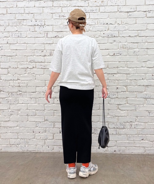 PUAL CE CIN（ピュアルセシン）の「【＠remi_usus企画】カレッジロゴミニ裏毛Tシャツ（Tシャツ/カットソー・レディース・オートミール/オフホワイト/グレー・FREE）」の14枚目の写真