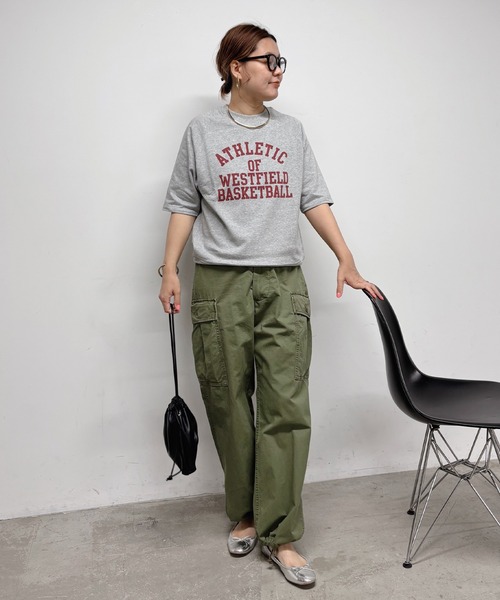 PUAL CE CIN（ピュアルセシン）の「【＠remi_usus企画】カレッジロゴミニ裏毛Tシャツ（Tシャツ/カットソー・レディース・オートミール/オフホワイト/グレー・FREE）」の18枚目の写真