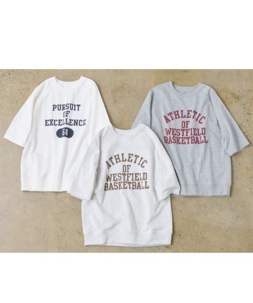 PUAL CE CIN（ピュアルセシン）の「【＠remi_usus企画】カレッジロゴミニ裏毛Tシャツ（Tシャツ/カットソー・レディース・オートミール/オフホワイト/グレー・FREE）」の4枚目の写真