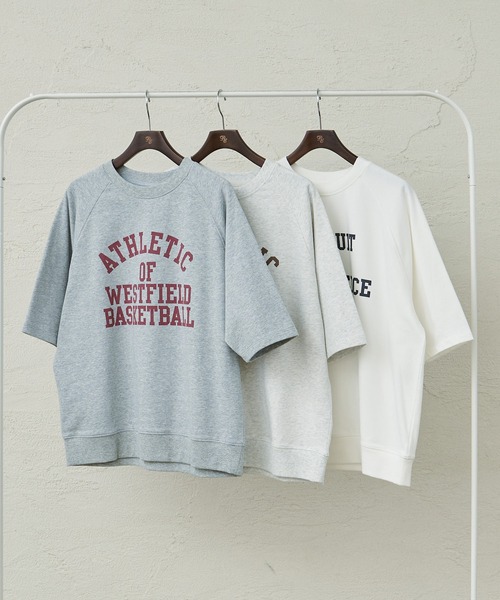 PUAL CE CIN（ピュアルセシン）の「【＠remi_usus企画】カレッジロゴミニ裏毛Tシャツ（Tシャツ/カットソー・レディース・オートミール/オフホワイト/グレー・FREE）」の5枚目の写真