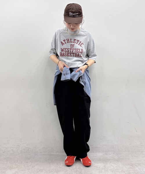 PUAL CE CIN（ピュアルセシン）の「【＠remi_usus企画】カレッジロゴミニ裏毛Tシャツ（Tシャツ/カットソー・レディース・オートミール/オフホワイト/グレー・FREE）」の19枚目の写真