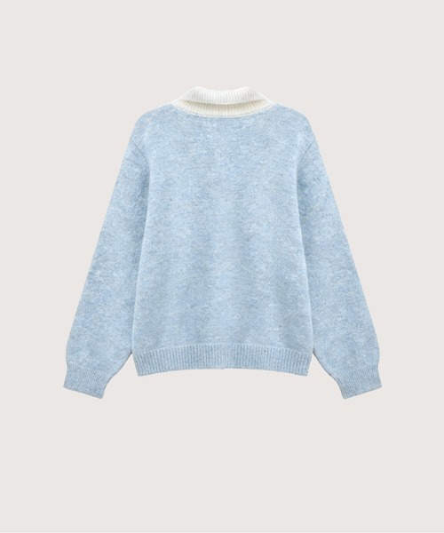 LA POMME petit(ラポミ・プチ)の「Baby Blue Tie Cardigan(カーディガン/ボレロ・レディース・ブルー・FREE)」の2枚目の写真