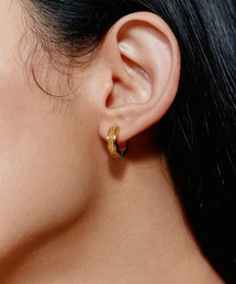 【novice】Hinged Lunar Dust Hoop Pierce［Stainless］