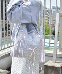 ＆soiree（アンドソワレ）の「ラメリボントートバッグ（トートバッグ）」