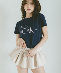 バイカラー刺繍ロゴTシャツ