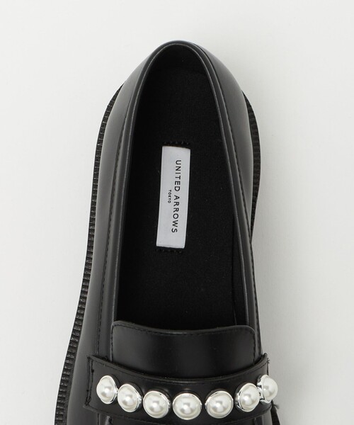 UNITED ARROWS(ユナイテッドアローズ)の「イミテーションパール スタッズ ローファー(ローファー・レディース・ブラック・37/38/35h/37h/35/36/36h)」の11枚目の写真
