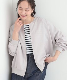 SHOO・LA・RUE | 麻調リブブルゾン(ブルゾン)