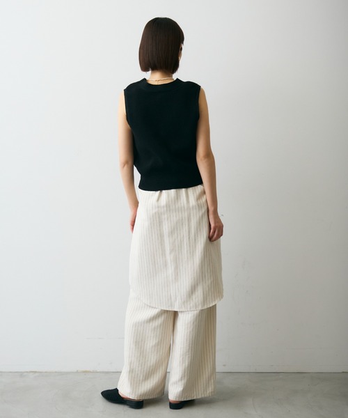 Trish（トリッシュ）の「メタル釦コンパクトベスト（ベスト・レディース・ブラック/アイボリー・FREE）」の18枚目の写真