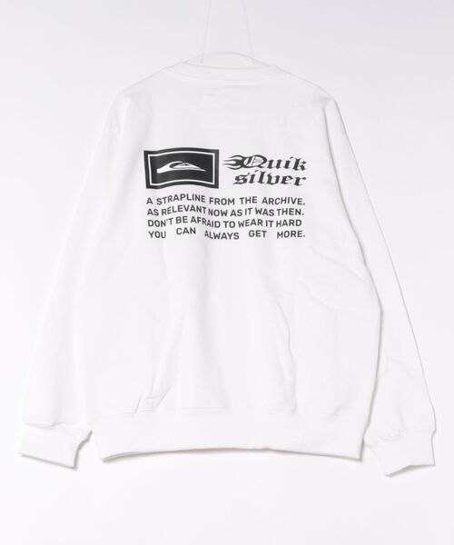 Quiksilver(クイックシルバー)の「QUIKSILVER メンズ BW MERCURY BOX SWEAT 長袖スウェット ルーズフィット 裏毛 トレーナー<MERCURY COLLECTION>【2026年春夏モデル】/クイックシルバー(スウェット・メンズ・ブラック/ホワイト/ホワイト系その他・LARGE/MEDIUM/X-LARGE)」の11枚目の写真