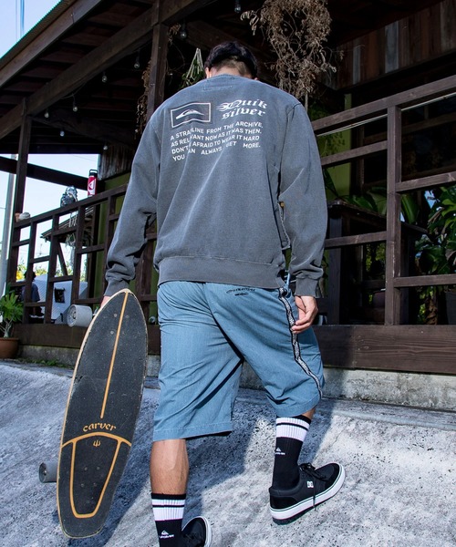 QUIKSILVER メンズ BW MERCURY BOX SWEAT 長袖スウェット ルーズフィット 裏毛 トレーナー【2026年春夏モデル】/クイックシルバー