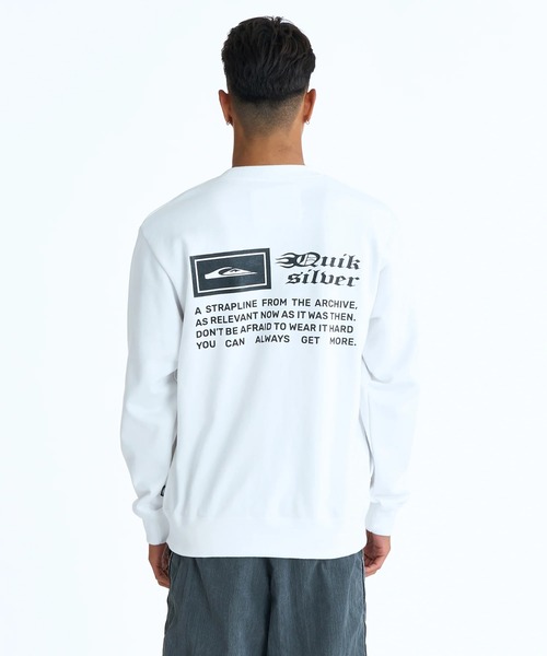 Quiksilver(クイックシルバー)の「QUIKSILVER メンズ BW MERCURY BOX SWEAT 長袖スウェット ルーズフィット 裏毛 トレーナー<MERCURY COLLECTION>【2026年春夏モデル】/クイックシルバー(スウェット・メンズ・ブラック/ホワイト/ホワイト系その他・LARGE/MEDIUM/X-LARGE)」の5枚目の写真