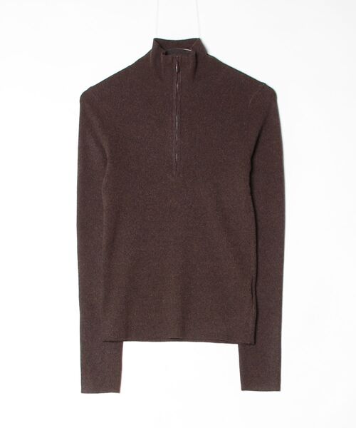 Halfzip Rib Knit — трикотажный свитер с полузипом