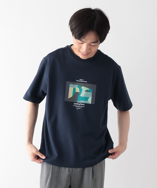 GLOBAL WORK（グローバルワーク）の「マイニチタキノウクルー/プリントTシャツ/636401（Tシャツ/カットソー・メンズ・ネイビー系9/ホワイト系7/ホワイト系6/ネイビー/チャコールグレー/グレー/ホワイト系5/ブラック・LARGE/MEDIUM/X-LARGE/SMALL）」の8枚目の写真