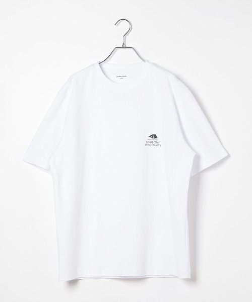 GLOBAL WORK（グローバルワーク）の「マイニチタキノウクルー/プリントTシャツ/636401（Tシャツ/カットソー・メンズ・ネイビー系9/ホワイト系7/ホワイト系6/ネイビー/チャコールグレー/グレー/ホワイト系5/ブラック・LARGE/MEDIUM/X-LARGE/SMALL）」の9枚目の写真