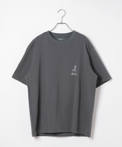 GLOBAL WORK（グローバルワーク）の「マイニチタキノウクルー/プリントTシャツ/636401（Tシャツ/カットソー・メンズ・ネイビー系9/ホワイト系7/ホワイト系6/ネイビー/チャコールグレー/グレー/ホワイト系5/ブラック・LARGE/MEDIUM/X-LARGE/SMALL）」の22枚目の写真