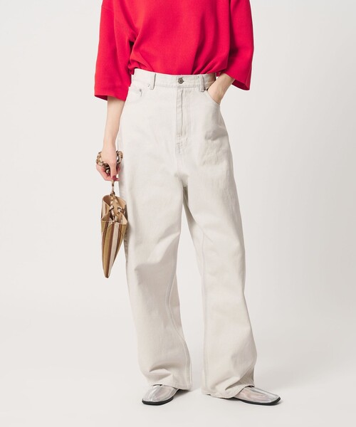 BEAUTY&YOUTH UNITED ARROWS（ビューティーアンドユースユナイテッドアローズ）の「ワイド ルーズ デニムパンツ（デニムパンツ・レディース・ベージュ/オフホワイト/コバルトブルー・S/M/XS）」の2枚目の写真