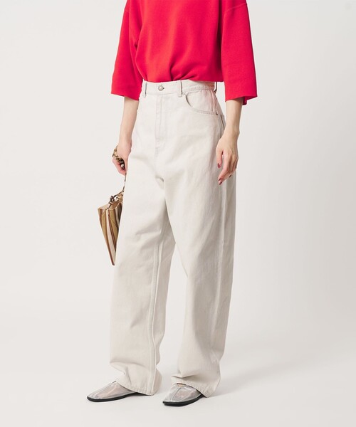 BEAUTY&YOUTH UNITED ARROWS（ビューティーアンドユースユナイテッドアローズ）の「ワイド ルーズ デニムパンツ（デニムパンツ・レディース・ベージュ/オフホワイト/コバルトブルー・S/M/XS）」の5枚目の写真