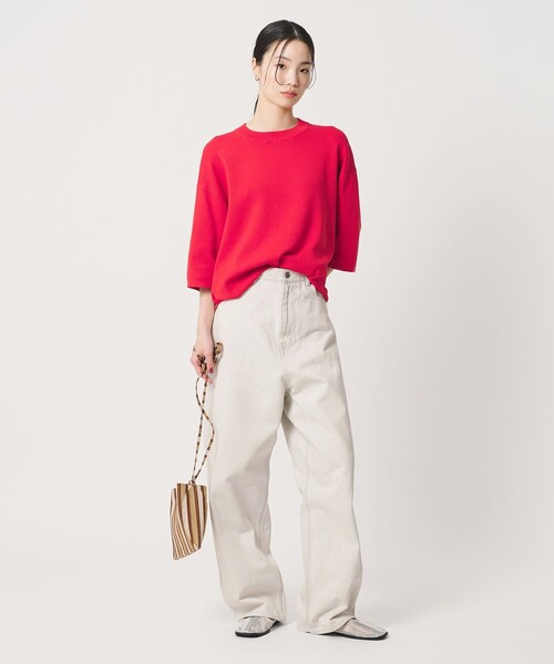 BEAUTY&YOUTH UNITED ARROWS（ビューティーアンドユースユナイテッドアローズ）の「ワイド ルーズ デニムパンツ（デニムパンツ・レディース・ベージュ/オフホワイト/コバルトブルー・S/M/XS）」の6枚目の写真