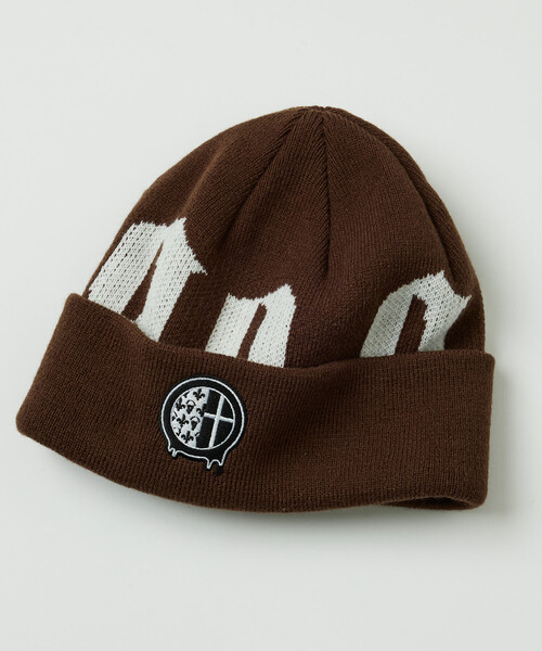 UMBRO（アンブロ）の「UMBRO/アンブロ UMBRO × go!go!vanillas ロゴ ビーニー（ニットキャップ/ビーニー・メンズ・ブラック/ブラウン・ONE SIZE）」の2枚目の写真