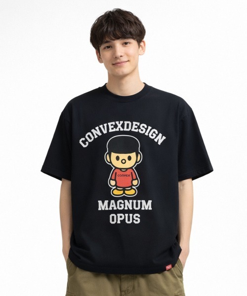 CONVEX（コンベックス）の「ﾃﾞｨﾌｫﾙﾒMUTAN / WIDE-T（大人）（Tシャツ/カットソー・メンズ・レッド/ブラック・LARGE/MEDIUM）」の2枚目の写真