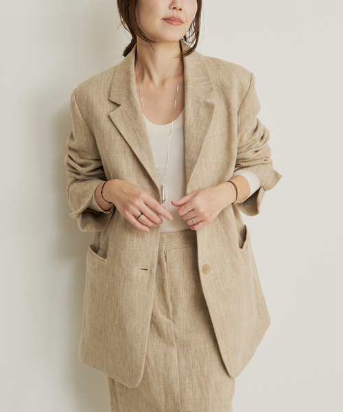 plage（プラージュ）の「R’IAM PLAIN ジャケット（テーラードジャケット・レディース・ベージュ・38/36）」の20枚目の写真