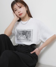 アソートアニマルフォトプリント半袖Tシャツ【CAT/DOG】