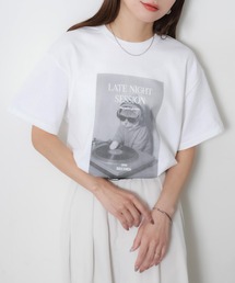 Riberry | アソートアニマルフォトプリント半袖Tシャツ【CAT/DOG】(Tシャツ/カットソー)