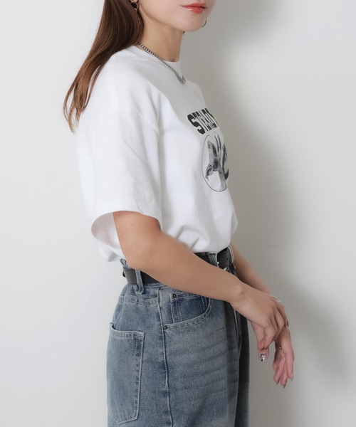Riberry(リベリー)の「アソートアニマルフォトプリント半袖Tシャツ【CAT/DOG】(Tシャツ/カットソー・レディース・B/A/C/D・MEDIUM)」の7枚目の写真