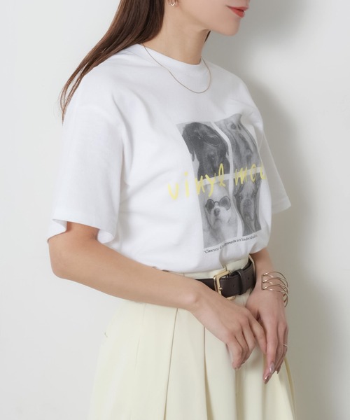 Riberry(リベリー)の「アソートアニマルフォトプリント半袖Tシャツ【CAT/DOG】(Tシャツ/カットソー・レディース・B/A/C/D・MEDIUM)」の22枚目の写真