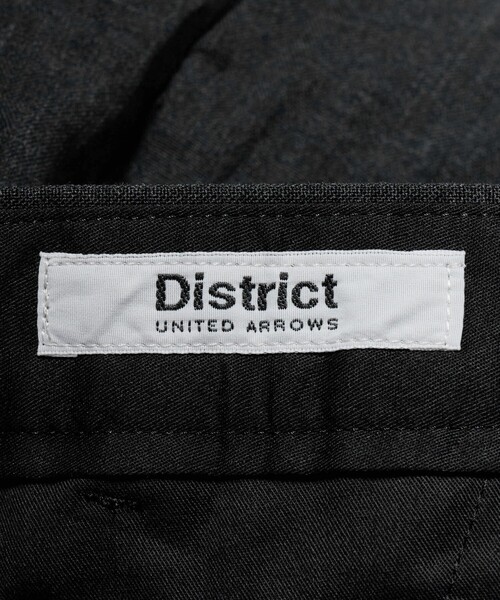 District(ディストリクト)の「<District>ウォッシュド トロピカルウール 2プリーツ ワイドパンツ(スラックス・メンズ・ダークグレー/ブラック・L/M)」の22枚目の写真