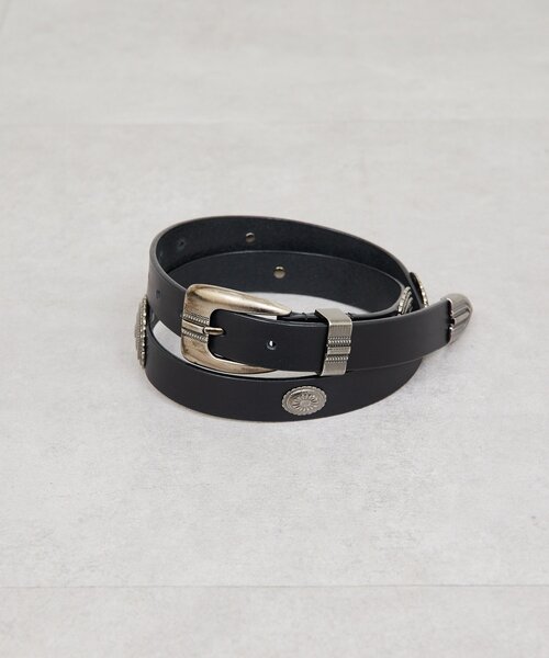 GALLARDAGALANTE(ガリャルダガランテ)の「コンチョベルト(ベルト・レディース・ブラック/ベージュ・FREE)」の5枚目の写真