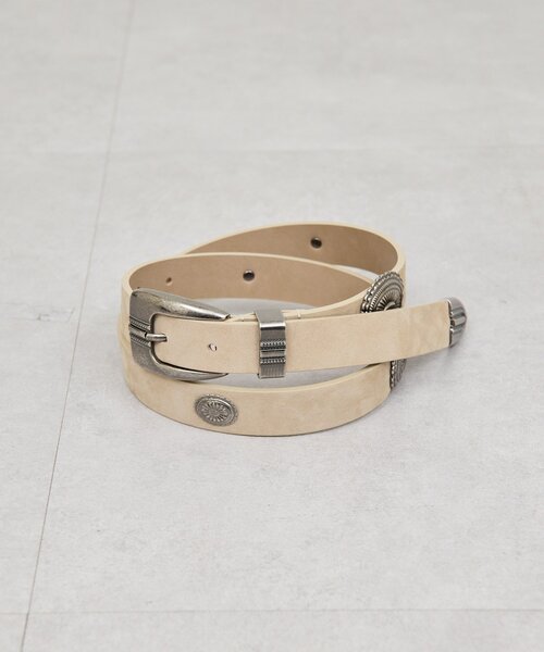GALLARDAGALANTE(ガリャルダガランテ)の「コンチョベルト(ベルト・レディース・ブラック/ベージュ・FREE)」の7枚目の写真