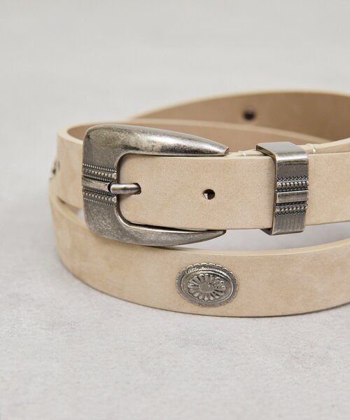 GALLARDAGALANTE(ガリャルダガランテ)の「コンチョベルト(ベルト・レディース・ブラック/ベージュ・FREE)」の8枚目の写真