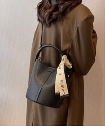 MASHIRO（マシロ）の「リボンショルダーバケツバッグ 合成皮革(MA/EK487)（ショルダーバッグ）」