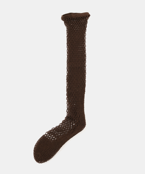 IENA（イエナ）の「babaco/ババコ Fishnet Knee High Socks 靴下 BA02-SK1HS（ソックス/靴下・レディース・ブラウン/グレー/ブルー系その他・FREE）」の2枚目の写真